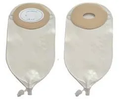Adult Post-Op Urine Pouch Oval C Trim To Fit 1-3/16" x 2-1/4" with Flutter Valve, Convex