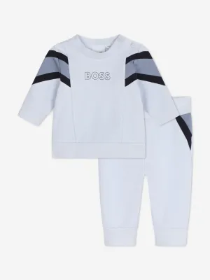 BOSS Baby Boys Logo Tracksuit in Bue