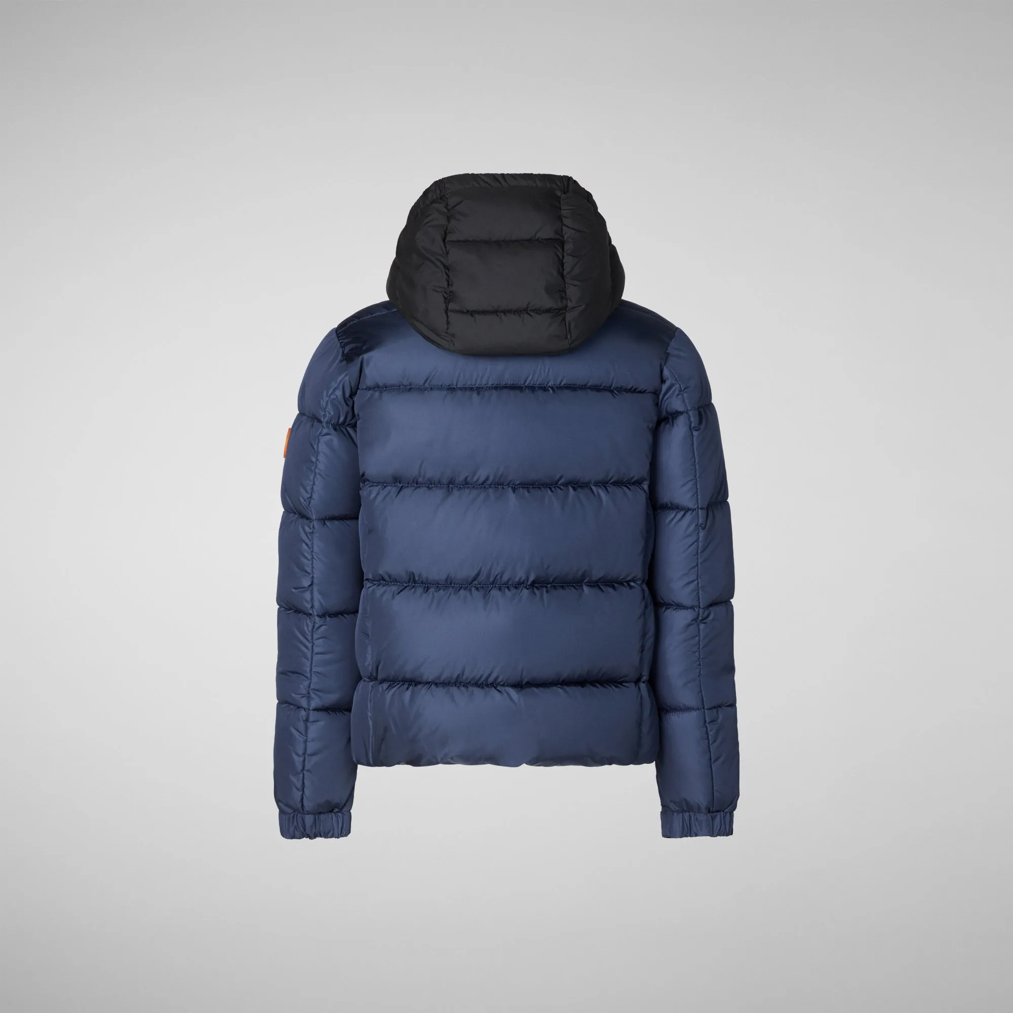 Boys' Rumex Hooded Puffer Jacket in Navy Blue
