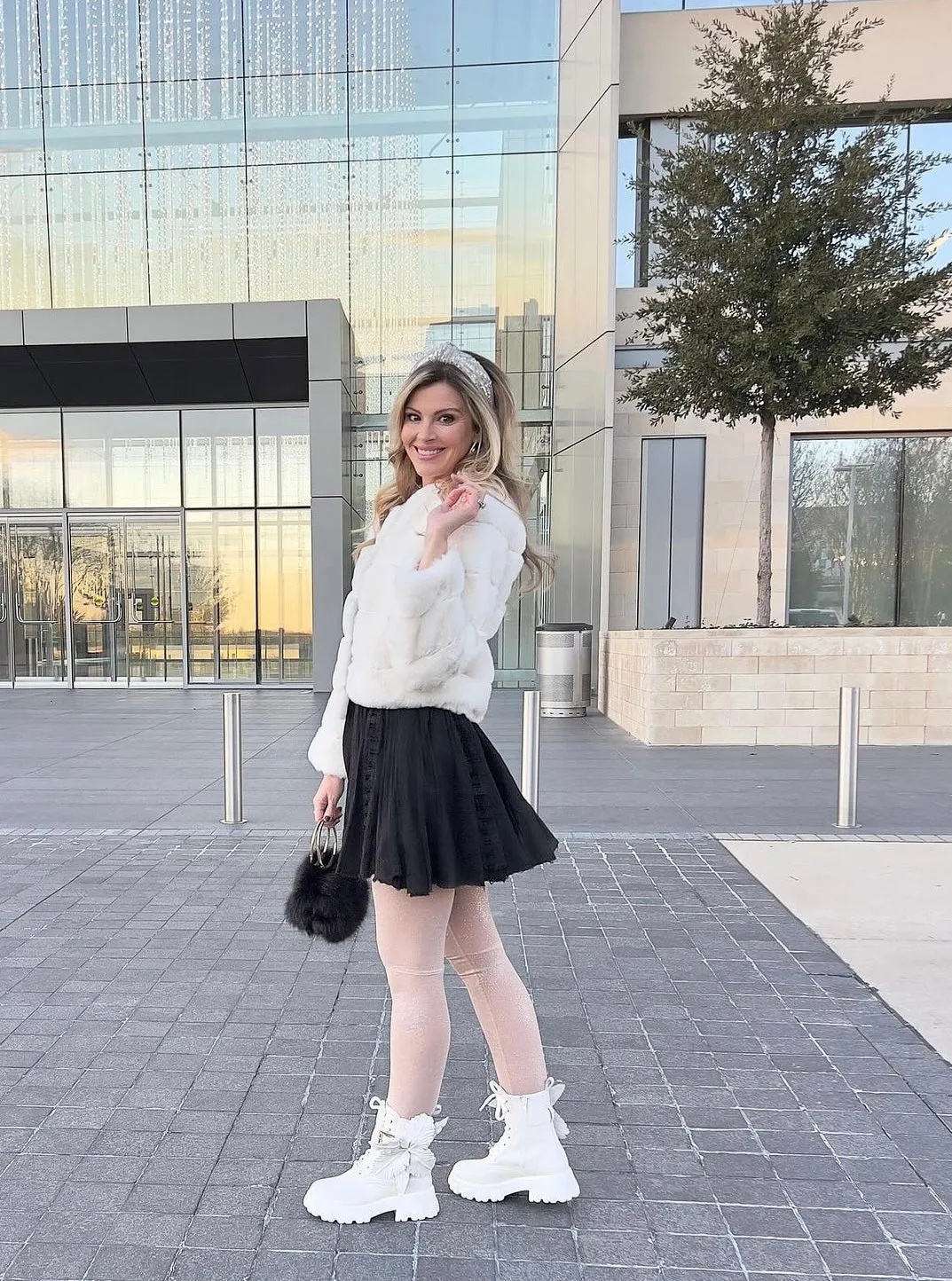 Camilla Faux Fur Party Coat