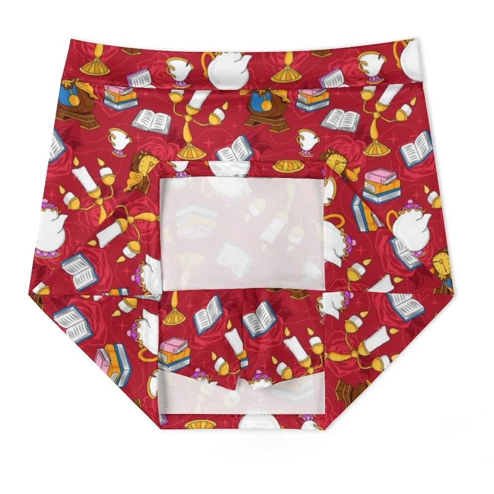 Disney Beauty And The Beast Belle's Friends Athletic A-Line Skirt With Pocket