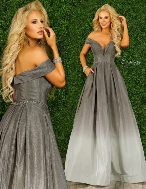 Envious Couture 1432 Gunmetal Ombre Ballgown