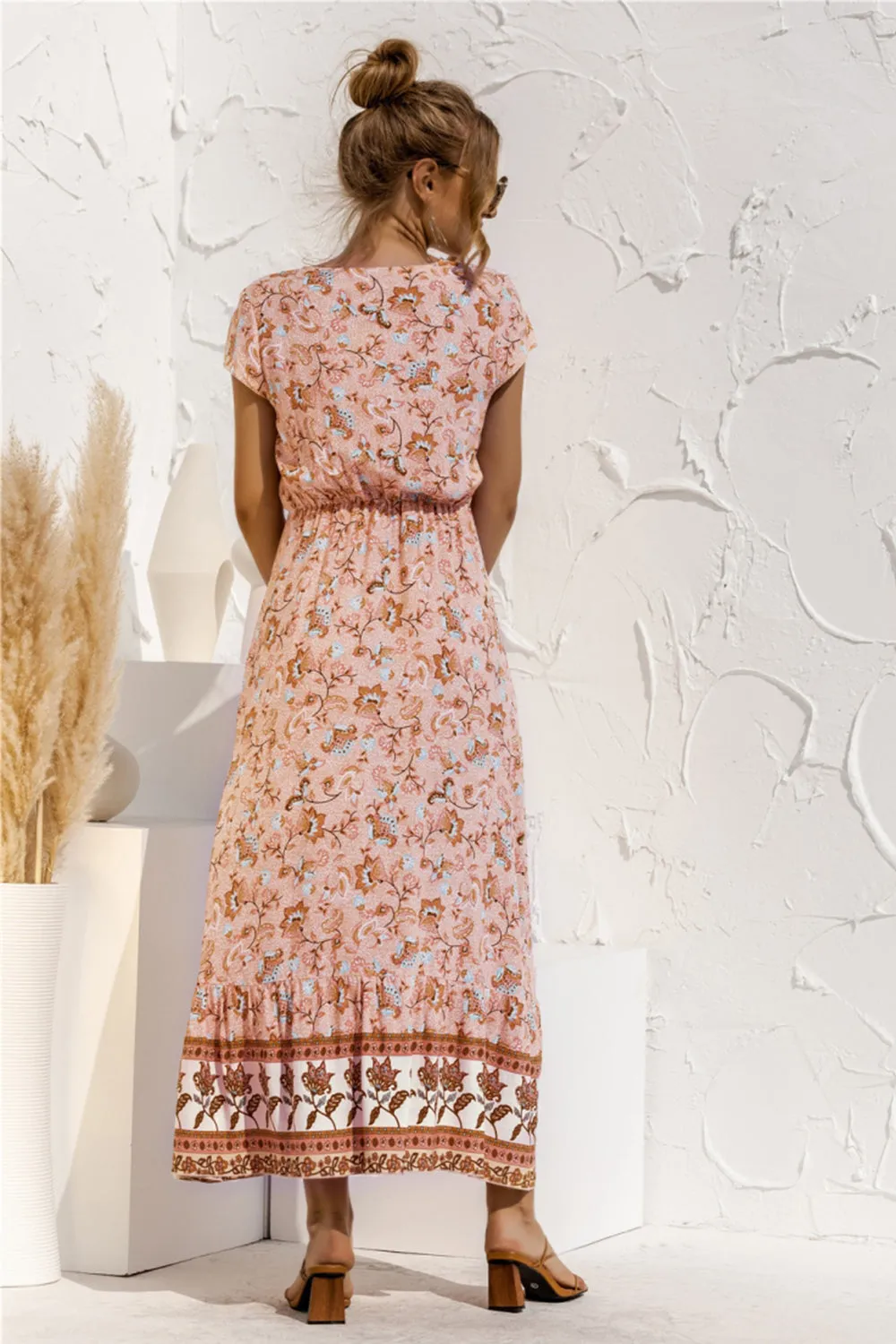 Floral Patchwork Long Dress