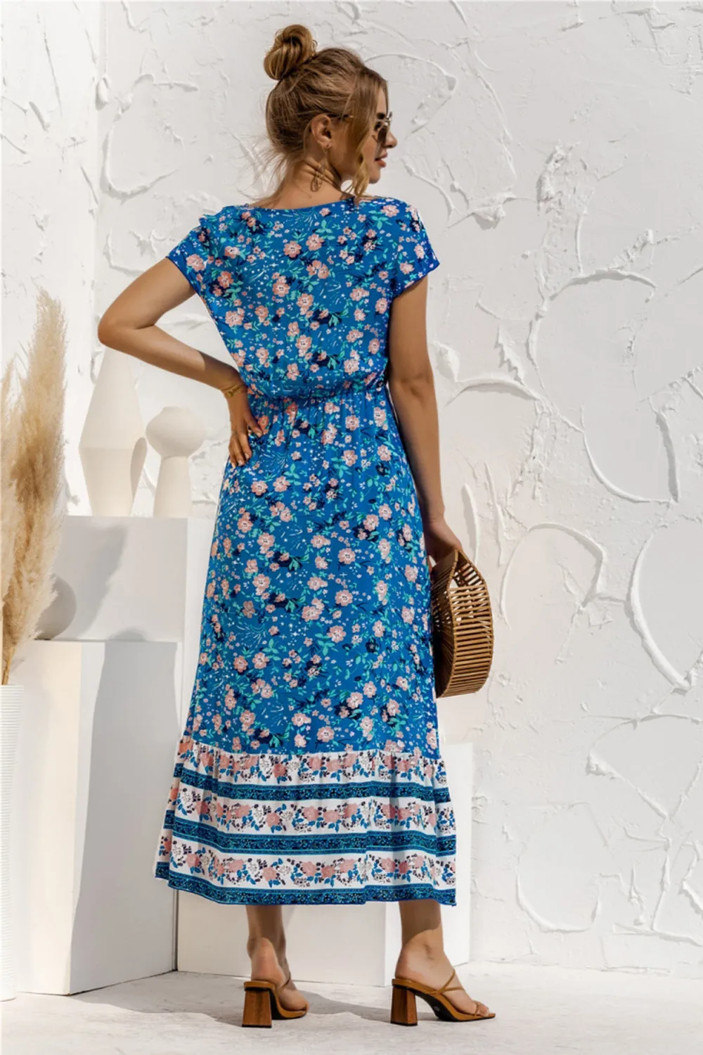 Floral Patchwork Long Dress