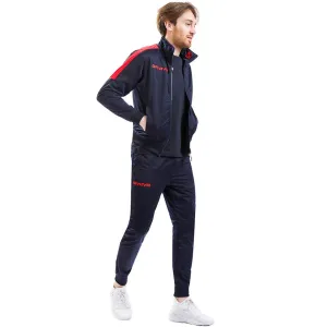 Givova Tuta Revolution Tracksuit Navy Blue-Red Tr033 0412 Xl