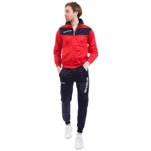 Givova Tuta Visa Triacetato Tracksuit Red/Navy Tr018 1204 2Xl