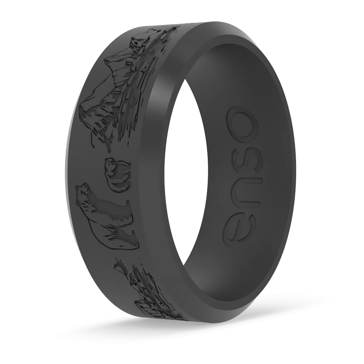 Holiday Silicone Ring - Polar Bear Adventure - Slate