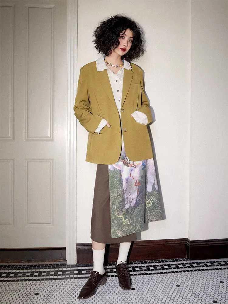 Loose simple suit【s0000009638】
