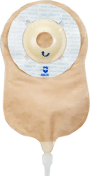 Marlen Manufacturing UltraLite™ One-piece Urostomy Pouch with AquaTack™ Hydrocolloid Shallow Convex Skin Barrier and E-Z Drain Valve 1-3/4" Opening, 9-1/4" L x 5-3/4" W, Transparent, 16Oz, Odor-proof