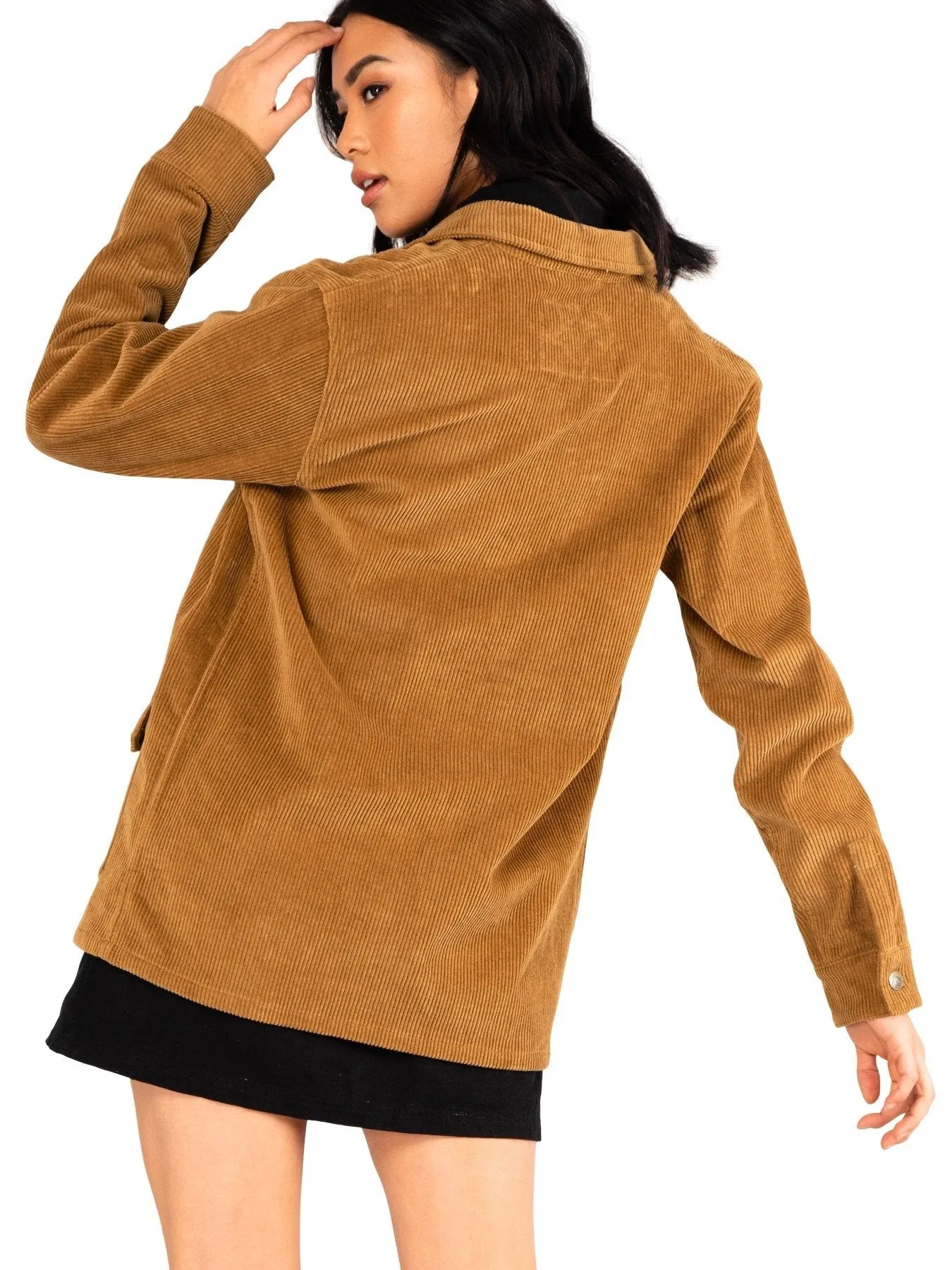 Mazey Cargo Jacket - Camel