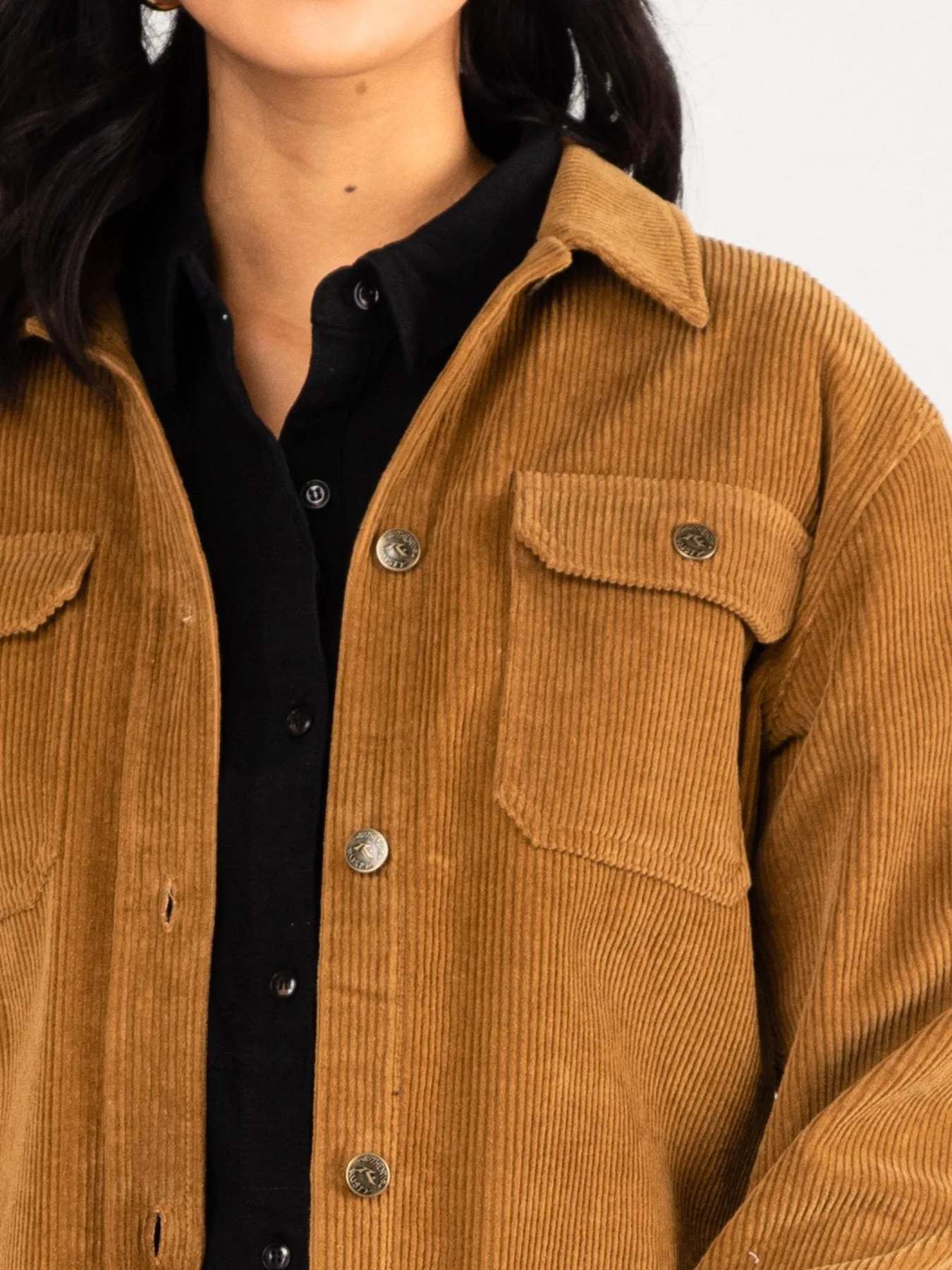 Mazey Cargo Jacket - Camel