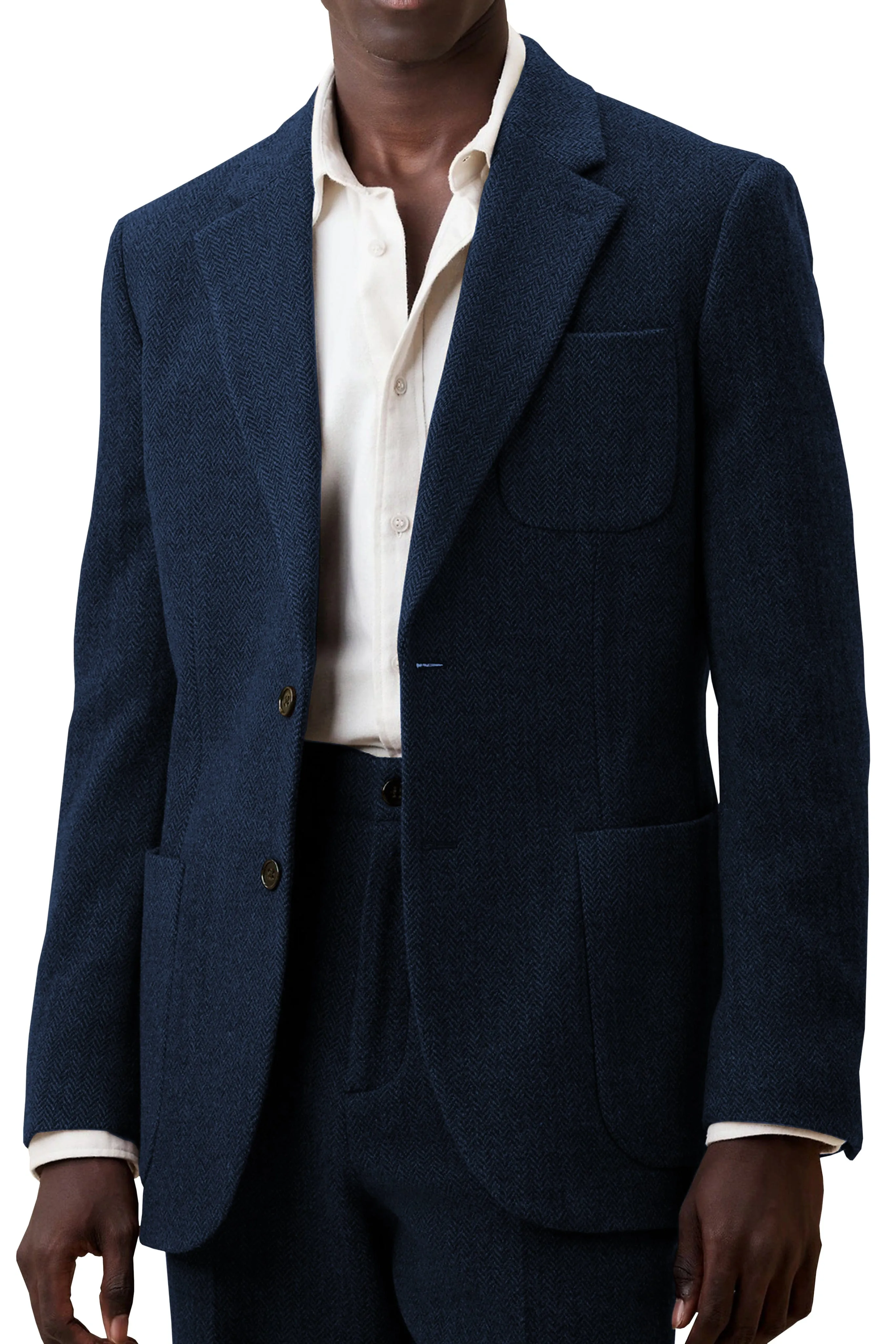Men's Suit 2 Piece Peak Lape Jacket (Blazer Pants)