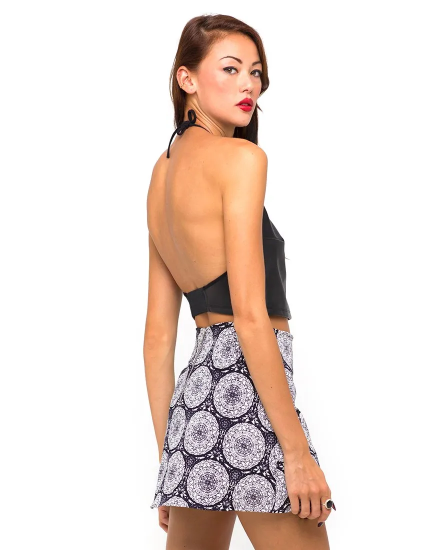 Motel Annie A Line Mini Skirt in Mandala Original