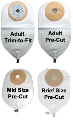 Nu-Flex Post-Op Urinary Pouch 5/8" Opening, Convex