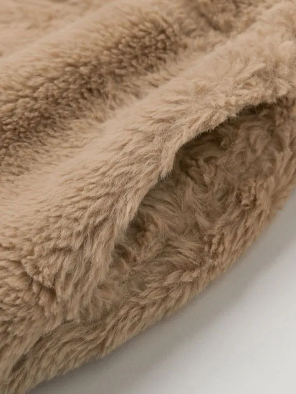 On-trend Warm Thick Plush Warm Zipper Cardigan Coats