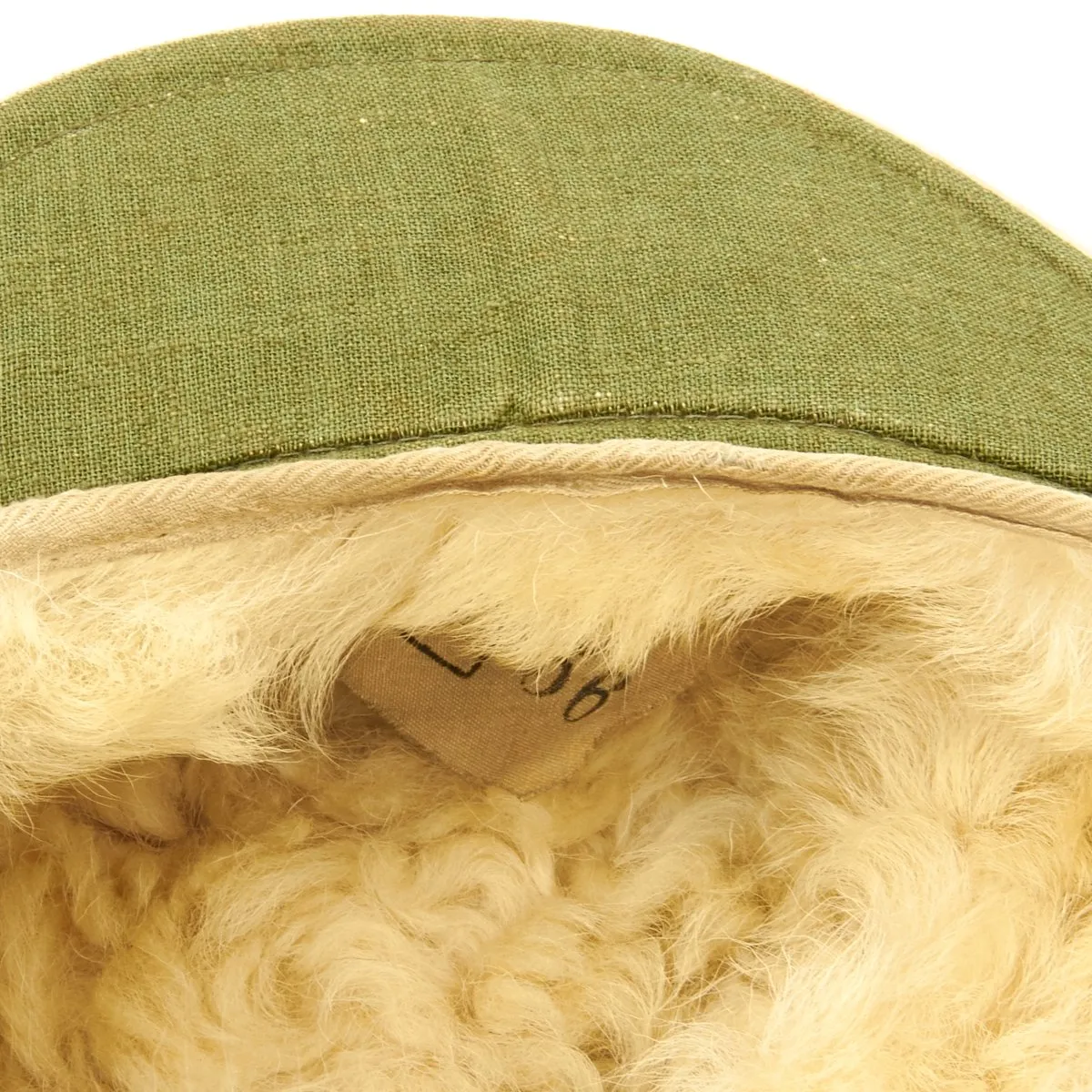 Original German Luftwaffe M43 Winter Field Cap - Dated 1942
