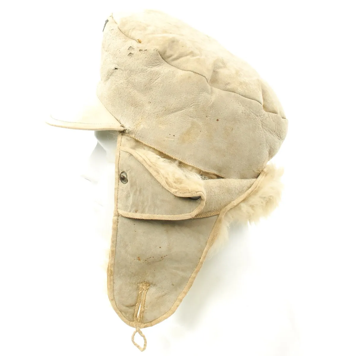 Original German Luftwaffe M43 Winter Field Cap - Dated 1942