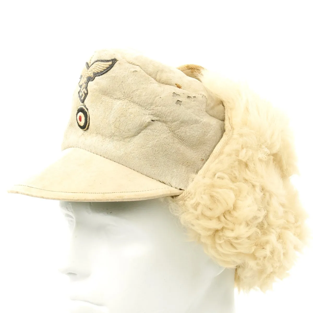 Original German Luftwaffe M43 Winter Field Cap - Dated 1942