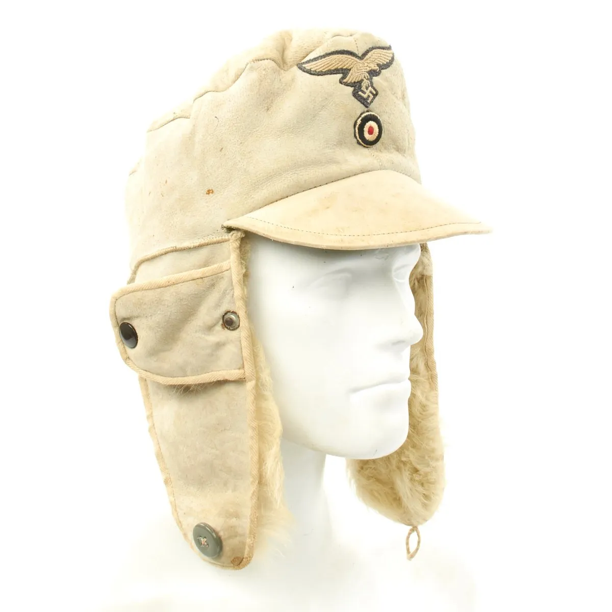 Original German Luftwaffe M43 Winter Field Cap - Dated 1942