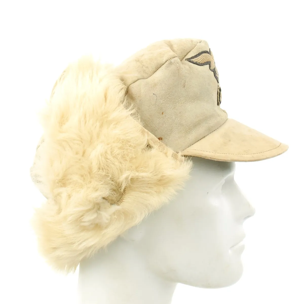 Original German Luftwaffe M43 Winter Field Cap - Dated 1942