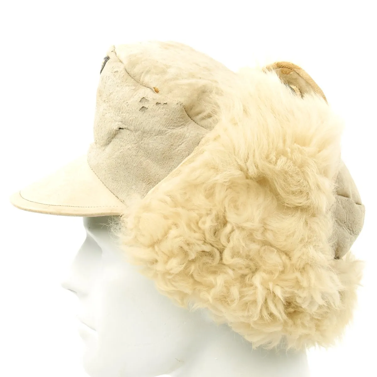 Original German Luftwaffe M43 Winter Field Cap - Dated 1942