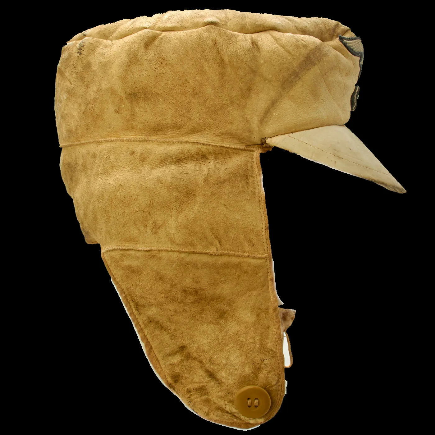 Original German WWII Eastern Front Luftwaffe M43 Winter Field Cap - Pelzmütze