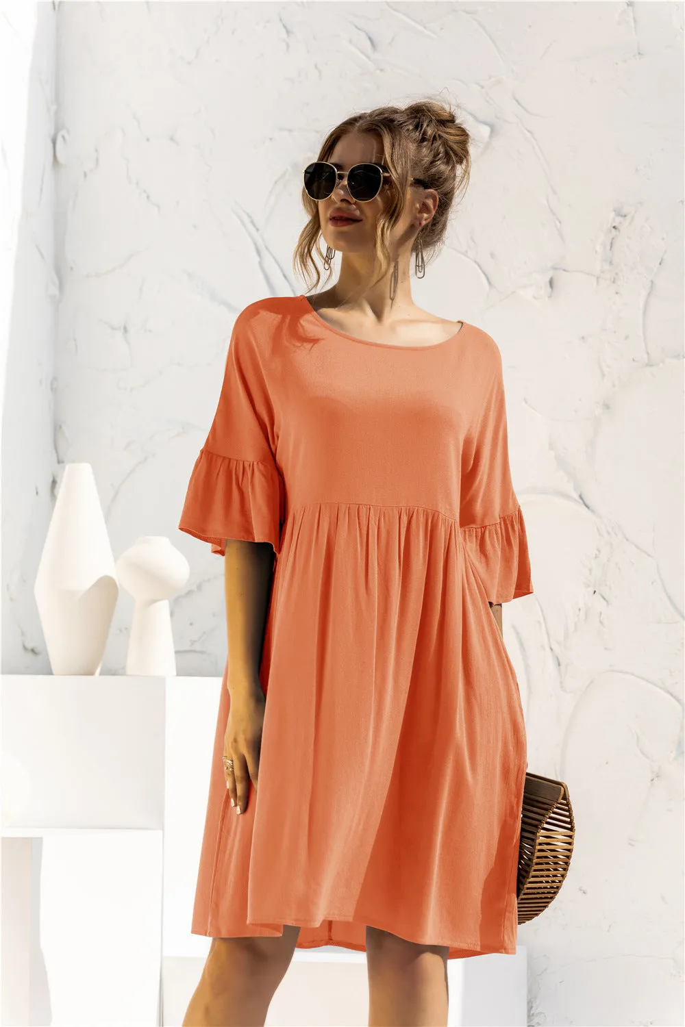 Patchwork Pocket Dress