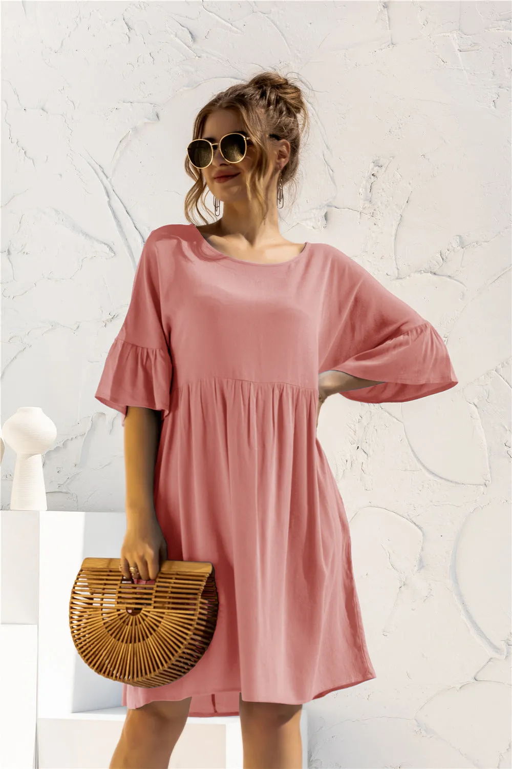 Patchwork Pocket Dress
