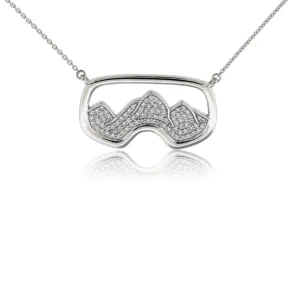 Pave Diamond Goggle Necklace