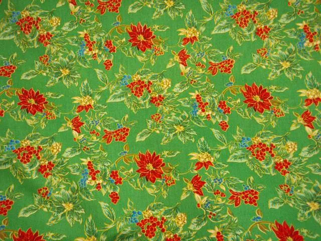 Poinsettia - Cotton Poplin Patchwork