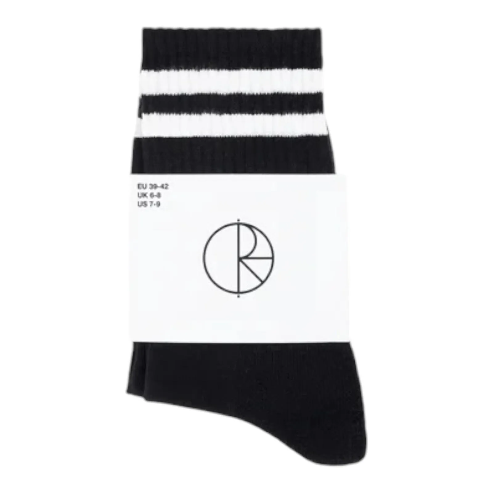POLAR RIB SOCKS | HAPPY SAD - BLACK