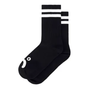 POLAR RIB SOCKS | HAPPY SAD - BLACK