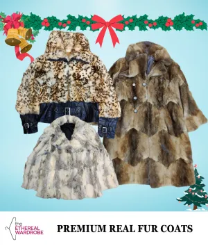 Premium Vintage Real Fur Coats 10 pcs