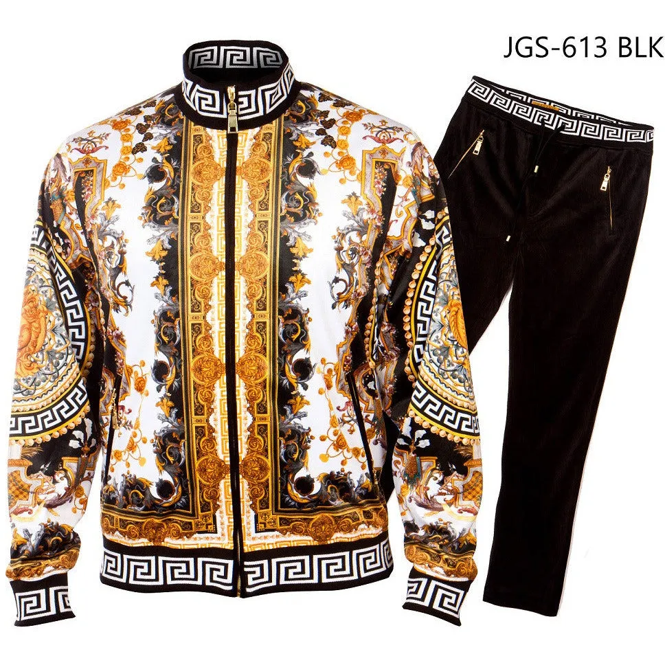 PRESTIGE BLACK VERSACE INSPIRED TRACKSUIT