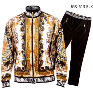 PRESTIGE BLACK VERSACE INSPIRED TRACKSUIT