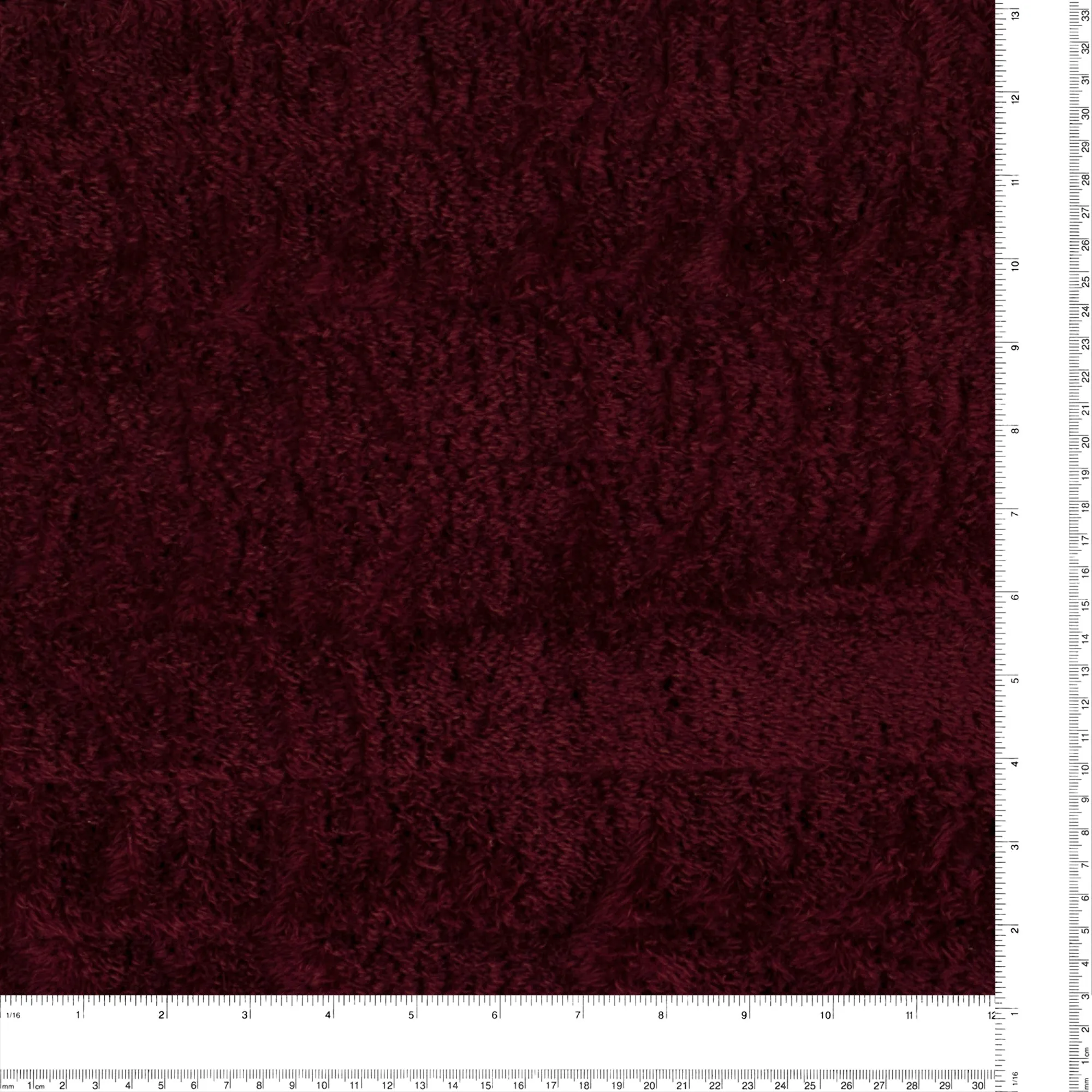 Quilted Poly Bonded To Chenille - OLIVER - 001 - Burgundy