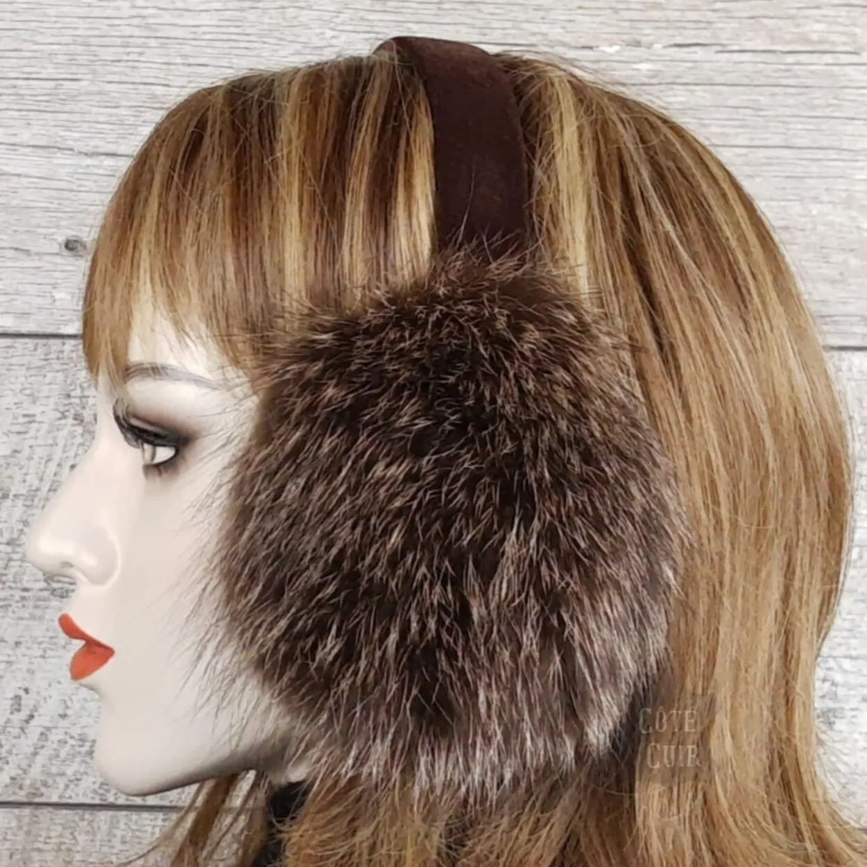 Raccoon Fur Earmuffs