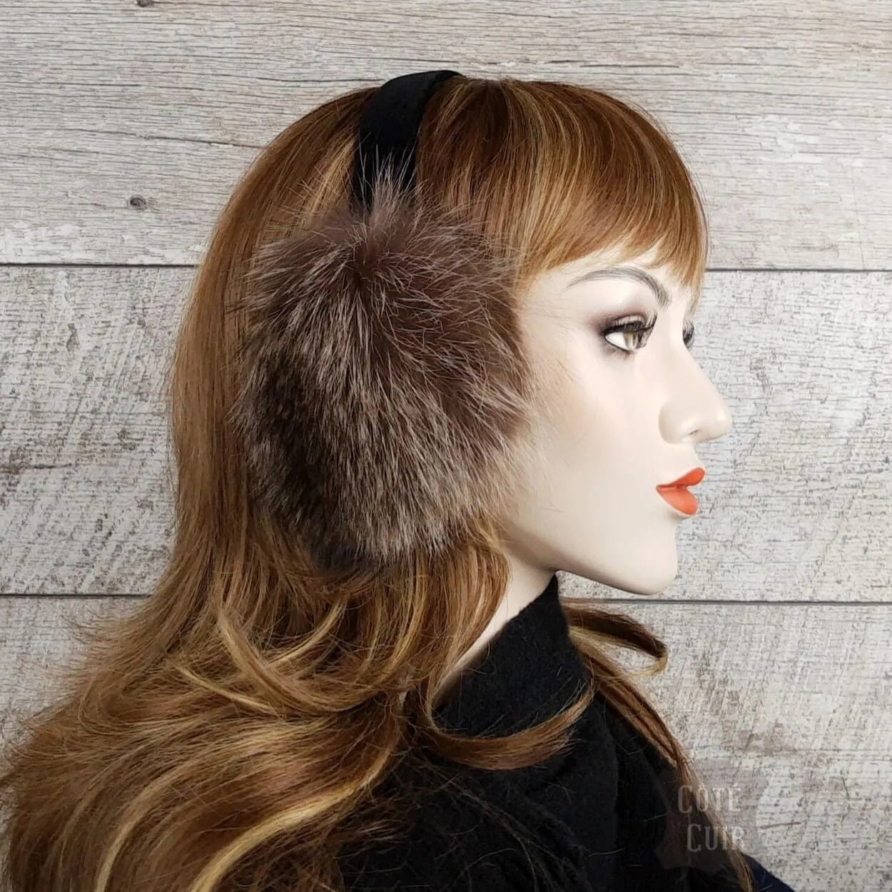 Raccoon Fur Earmuffs