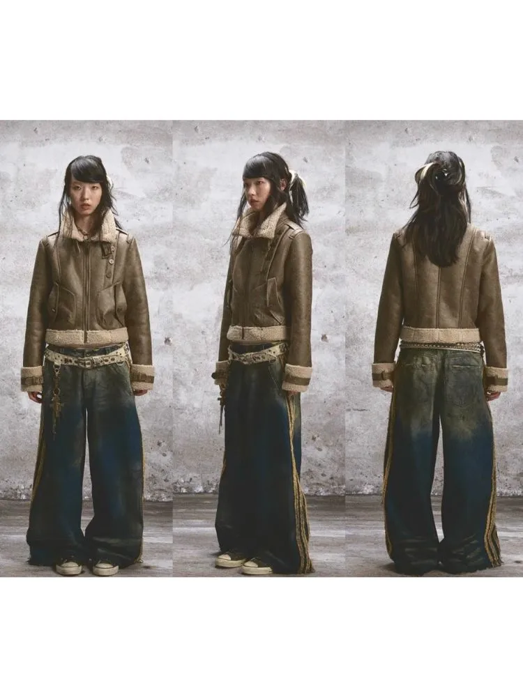 Standing Collar Lapel Thickened Jacket【s0000005765】