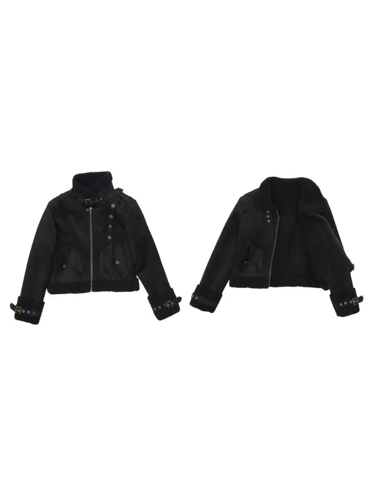 Standing Collar Lapel Thickened Jacket【s0000005765】