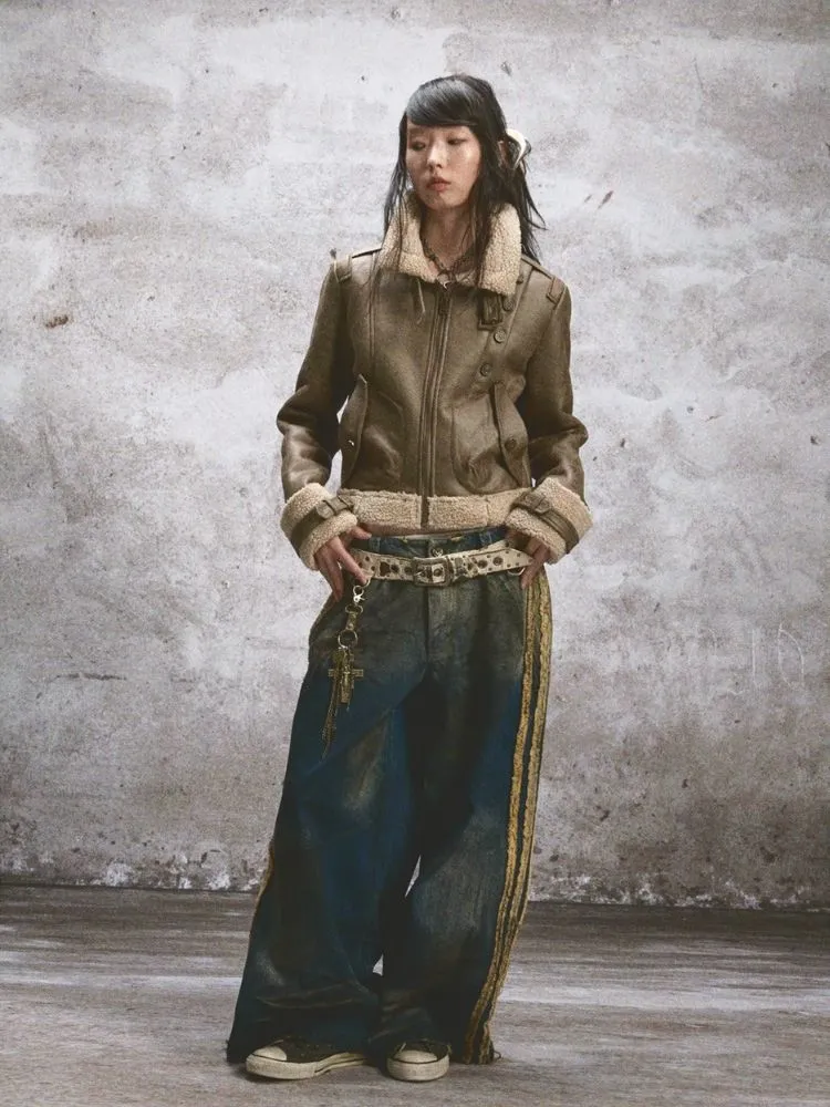 Standing Collar Lapel Thickened Jacket【s0000005765】