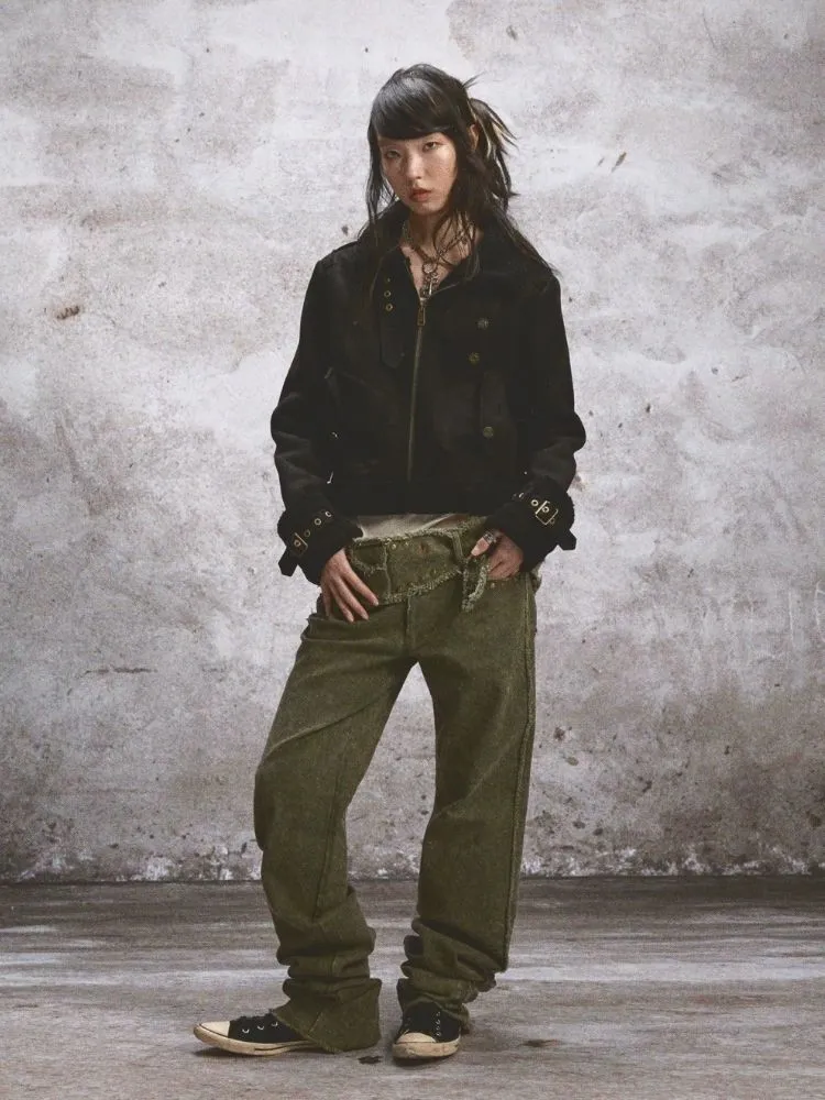 Standing Collar Lapel Thickened Jacket【s0000005765】