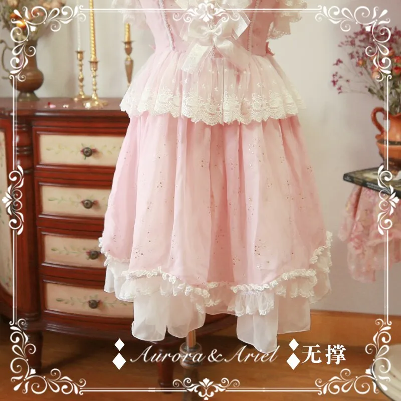 Sweet White Lolita Petticoat Casual A line Organza Under Skirt