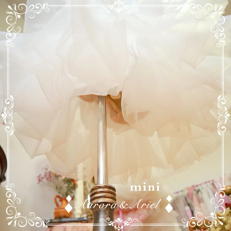 Sweet White Lolita Petticoat Casual A line Organza Under Skirt
