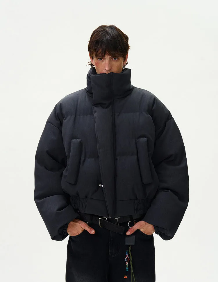 Thickened stand collar cotton jacket