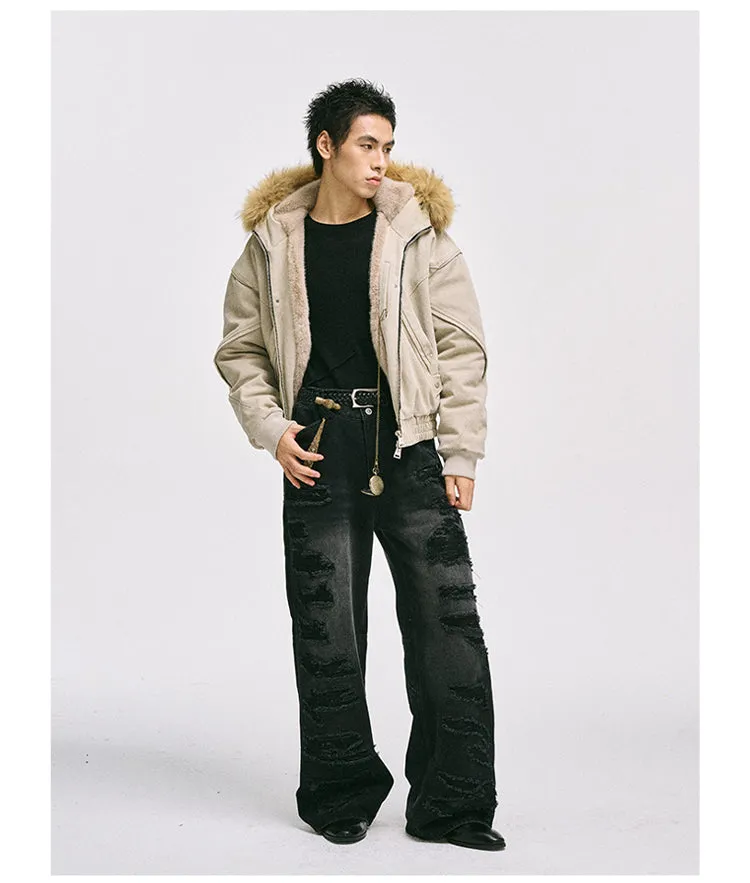 Velvet thickened jacket