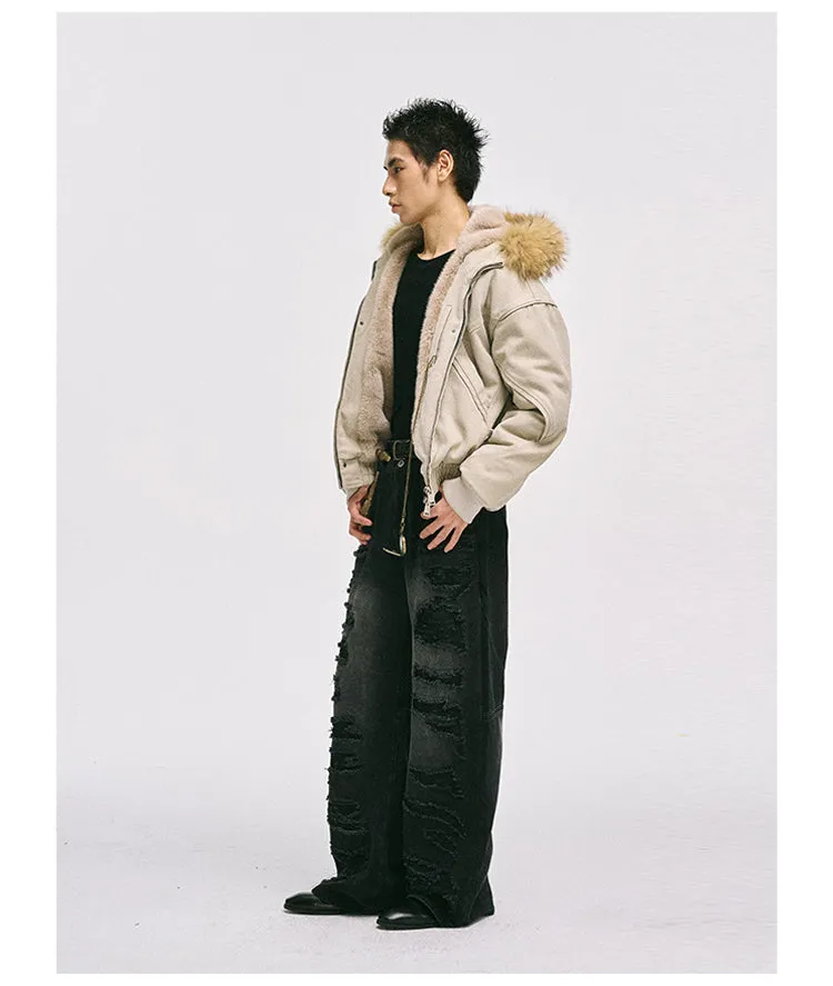 Velvet thickened jacket