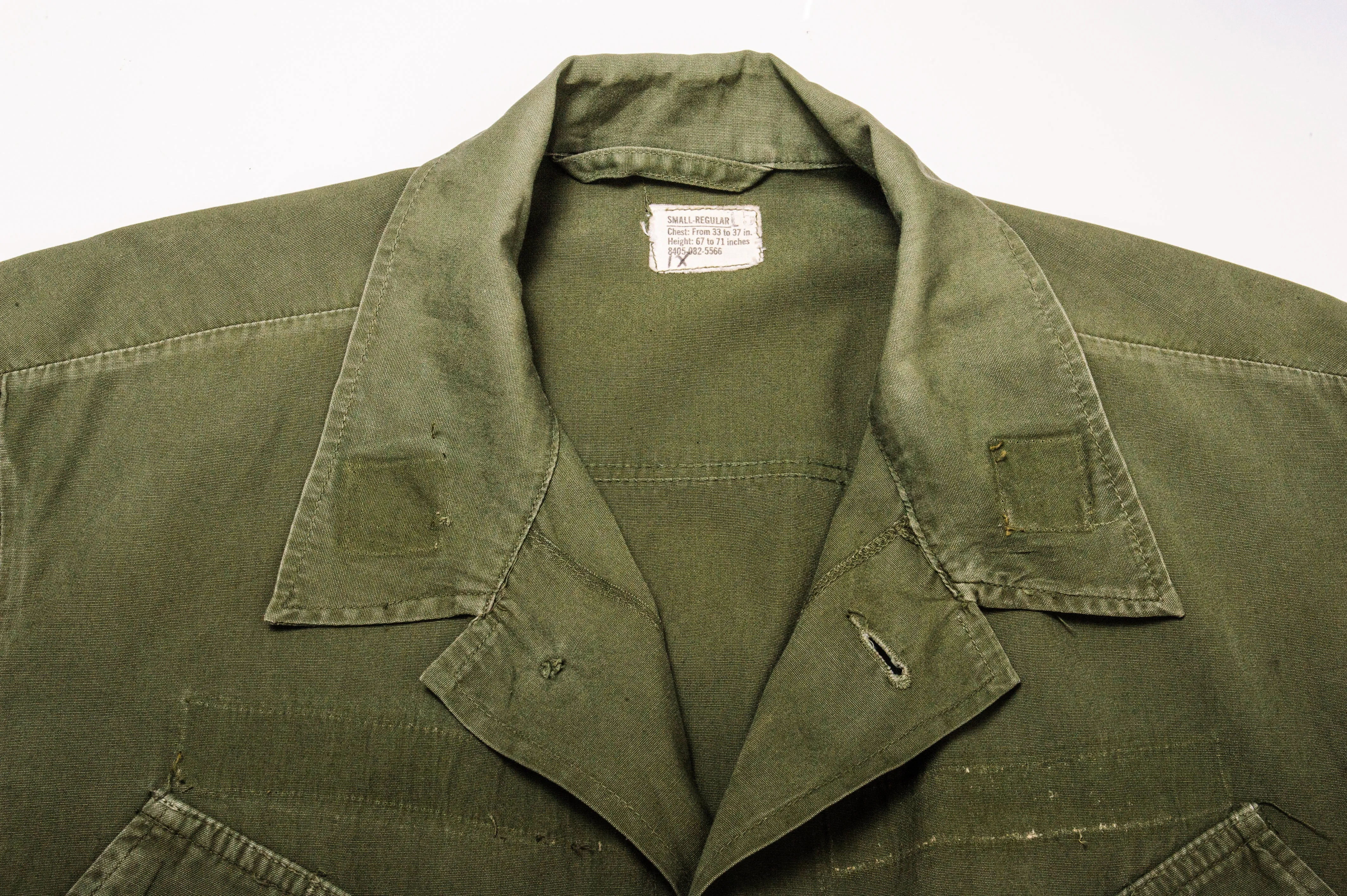VINTAGE US ARMY TROPICAL COMBAT JACKET 3RD PATTERN 1960s VIETNAM WAR SMALL REGULAR