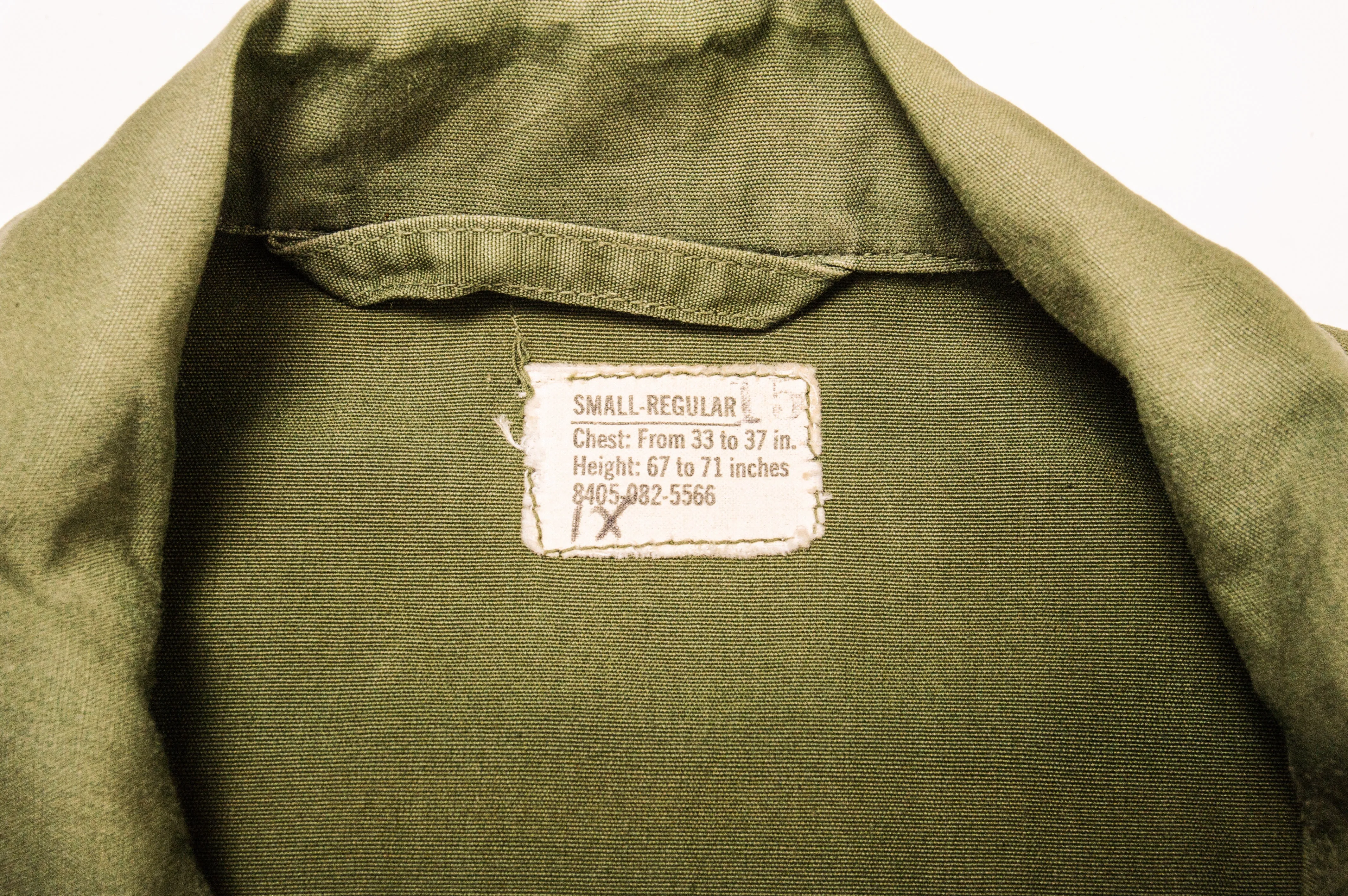 VINTAGE US ARMY TROPICAL COMBAT JACKET 3RD PATTERN 1960s VIETNAM WAR SMALL REGULAR