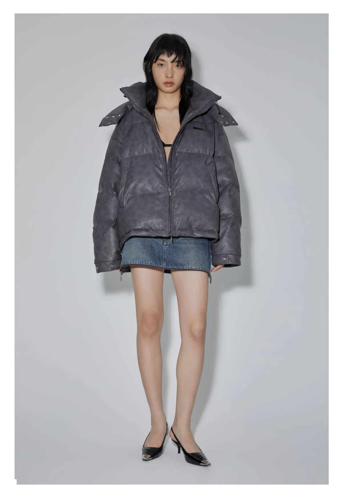 White Duck Down Wall Down Jacket
